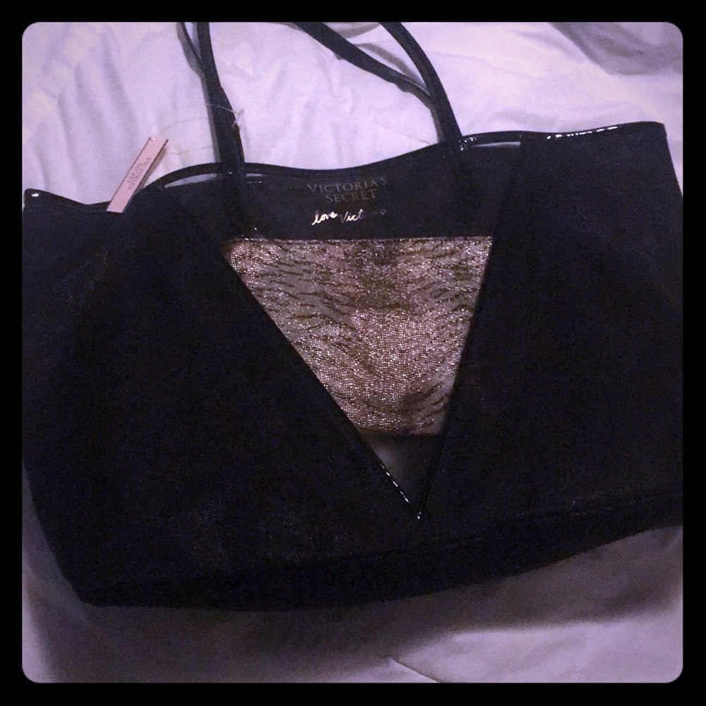 Victoria’s Secret tote - black/animal print